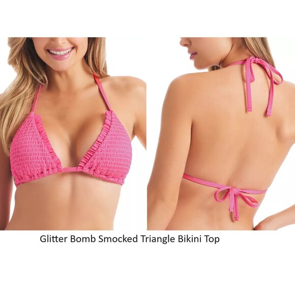 NWT Jessica Simpson Women's Bikini Bralette Halter Tops Size S-XL $50 12HL866 - Picture 9 of 10